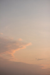 sunset in the sky