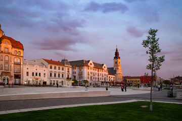 Obraz premium historical buildings in Oradea city center Romania