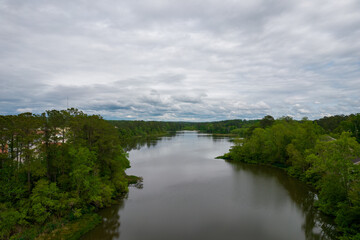 clouds over the lake