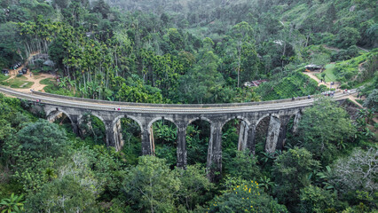 Fototapeta na wymiar Nine Arches Bridge, Ella, Sri Lanka