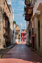 Fototapeta na wymiar Streets of Panama City. Republic of Panama.