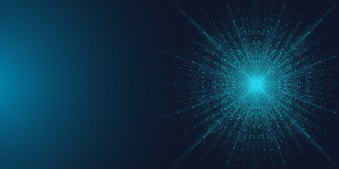 Blockchain transfer satellite future communications illustration. Abstract technology cloud world. Global network fintech concept background. Digital blockchain communications.