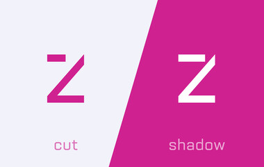 Set of letter Z minimal logo icon design template elements