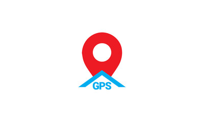 GPS Location logo design vector templet, 