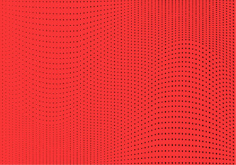 Red halftone background. Vector illustration

