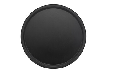 Empty round iron tray for pizza