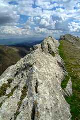 Vista desde el Santuario de San Miguel de Aralar, ubicado en la localidad de Huarte-Araquil, Navarra, España.