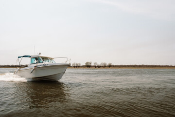 Fototapeta premium boats on the river