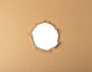 Cardboard, Carton, Ripped Kraft Paper, Wrapping Piece