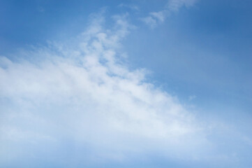 Blue sky with white clouds.