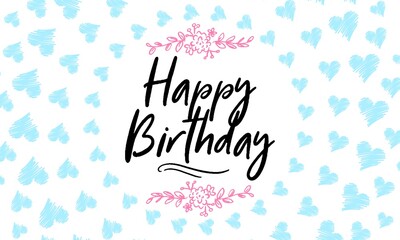 Happy birthday retro vector illustration for celebration various different background, invitation card, houshold element, party related item