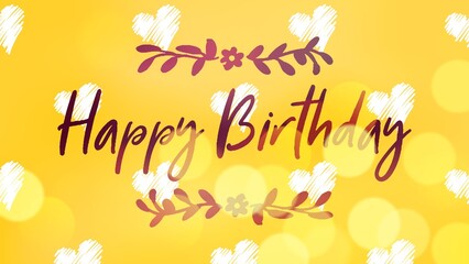 Happy birthday retro vector illustration for celebration various different background, invitation card, houshold element, party related item