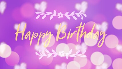 Happy birthday retro vector illustration for celebration various different background, invitation card, houshold element, party related item