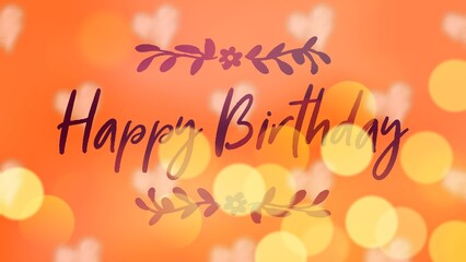 Fototapeta premium Happy birthday retro vector illustration for celebration various different background, invitation card, houshold element, party related item