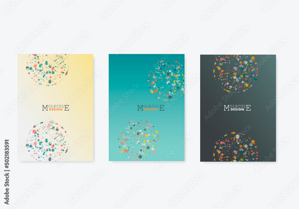 Poster circles design elements. graphic simple shapes design for annual report, presentation, technologu ro