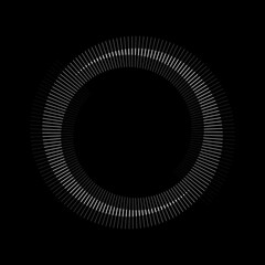 Spiral with gray lines different colors as dynamic abstract vector background or logo or icon.