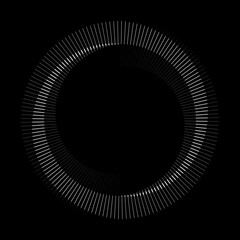 Spiral with gray lines different colors as dynamic abstract vector background or logo or icon.