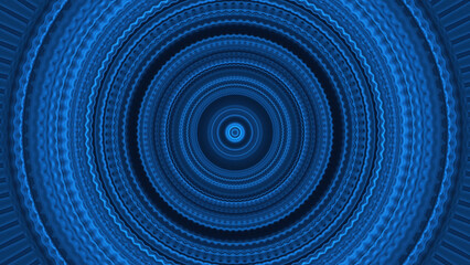 Hypnotic abstract animated colorful tunnel with shiny light circles. Animation. Animation of flight through color circles