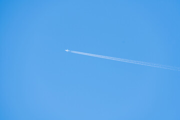 plane flying through the sky