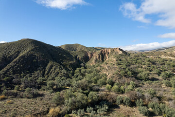 mountainous landscape in the south of Spain