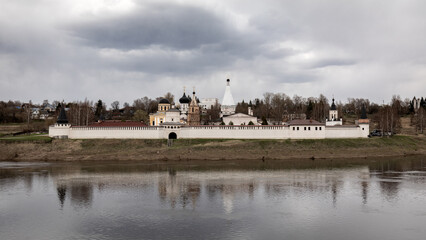 Staritsky Holy Dormition Monastery. The monastery of the Tver diocese of the Russian Orthodox Church, located in the town of Staritsa on the Volga River.