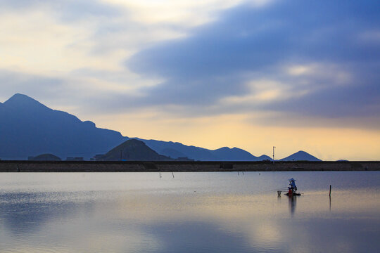 Fishing on the lake