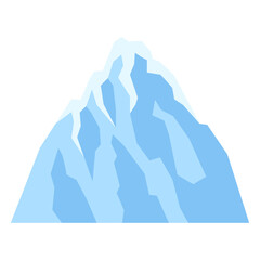 Stylized image of mountain. Natural illustration. Abstract style.