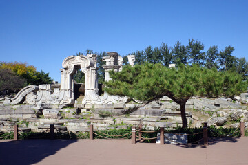 Yuanmingyuan ruin and lake