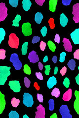 Watercolor Spots Pattern Abstract Background