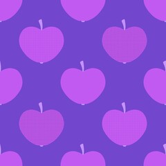 Autumn seamless apples pattern for fabrics and textiles and packaging 