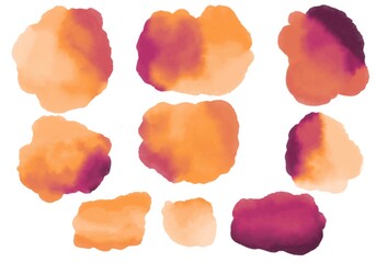 Set coloured paint spots stickers for fabrics and textiles and linens and gifts and cards and kids and hobbies