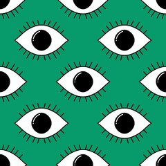 Halloween seamless eyes pattern for fabrics and packaging and gifts and linens and kids and hobbies