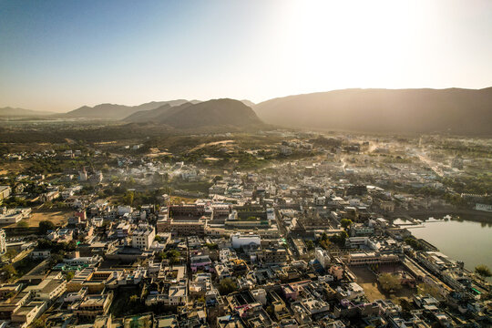 Drone View of Holy place Pushkar, Ajmer