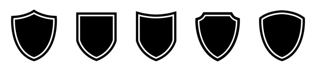 Shield icons set. Protect shield Icon, vector illustration - obrazy, fototapety, plakaty