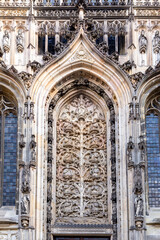 scenic view of facade of church Sankt Lamberti in Muenster, Germany