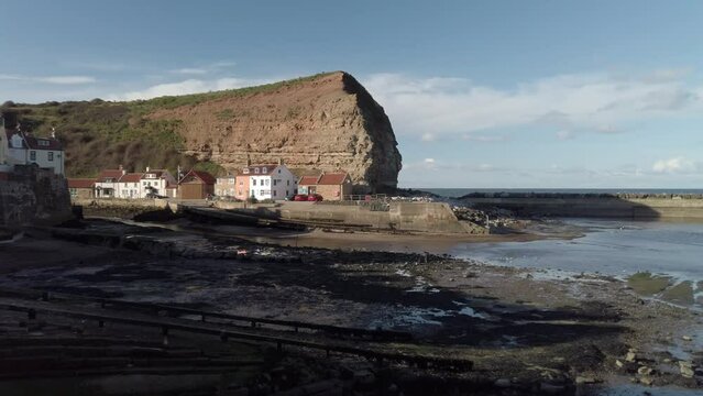 Staithes, Yorkshire.  A little cliffside fishing port