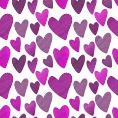 Seamless valentines pattern with hearts for postcard and gifts and cards 