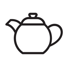 Obraz premium Teapot , Tea outline icon.