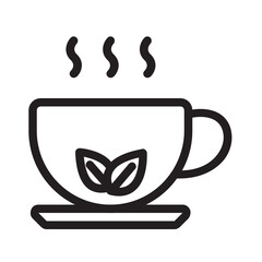 Tea Cup , Tea outline icon.