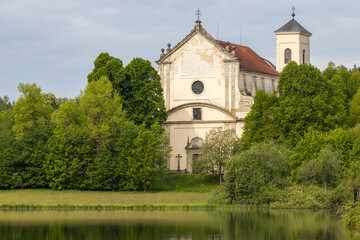 Fototapeta na wymiar Klaster near Nova Bystrice, Jindrichuv Hradec District, South Bohemian Region, Czech Republic