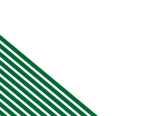 Diagonal green lines on a white background.