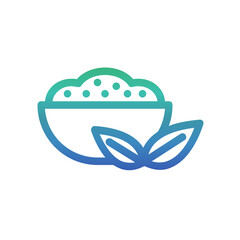 Matcha Powder , Tea gradient icon.