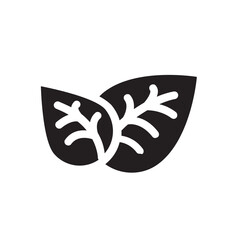 Tea Leaves , Tea solid icon.