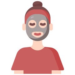 Face mask flat icon