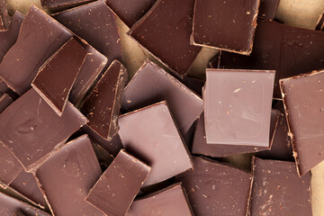 chocolate with cocoa and a high content of cocoa butter
