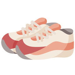 Sport shoes flat icon