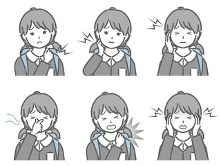 色々な部分が痛む小学生女子