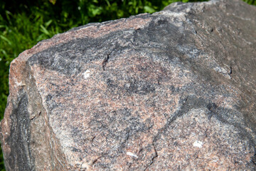 large stones for the decoration of the territory