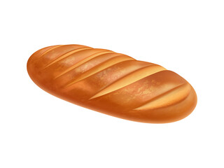 Bread Loaf Realistic Composition