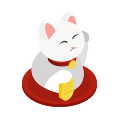 Japan Lucky Cat Composition